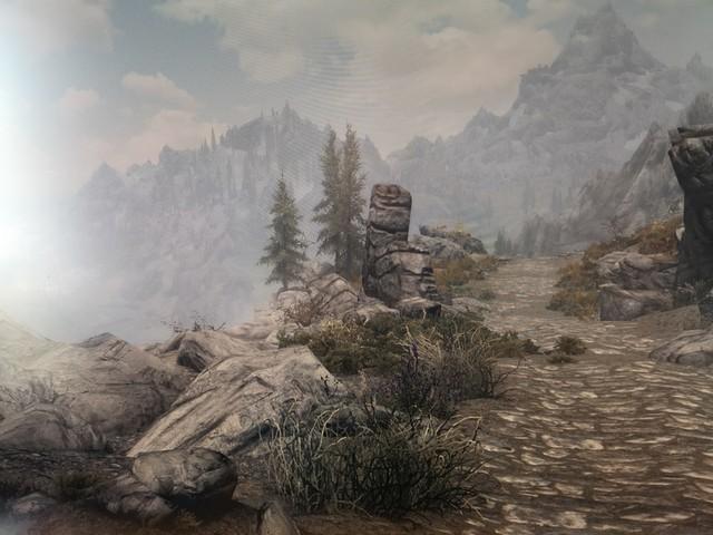 Landschaft auf Videospiel